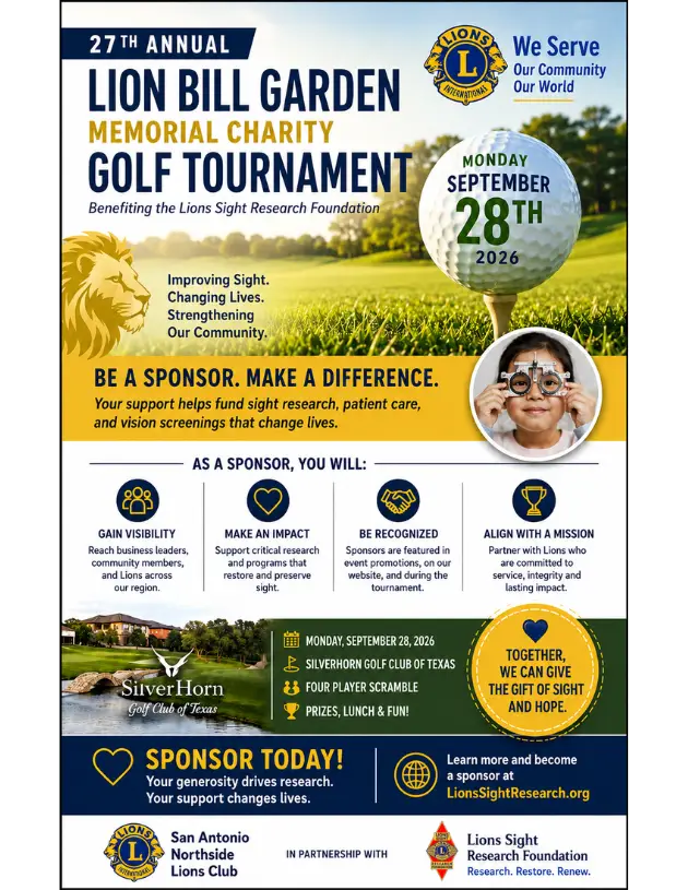 2026 Golf Tournament Flyer
